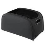 SEAMETAL Large Capacity Car Seat Organizer Universal Portable Storage Bag Zipper Side Opening Design Wear-Resistant Pu Leather