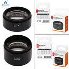 WD165 0.5X 0.7X 1.0X 2.0X Auxiliary Objective Lens Microscope Barlow Lens Objective For Trinocular Stereo Zoom Microscope Camera