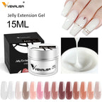 VENALISA 15ml Extension Jelly Gel Camouflage Color Nail Art Manicure Quality Poly Nail Gel Builder Extending UV LED Gel Nail