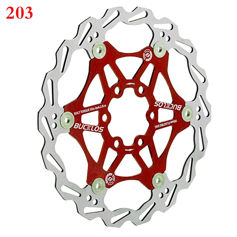 2PC BUCKLOS Bicycle Disc Brake 160/180/203 Bike Floating Rotors Stainless Steel Mountain Bike Brake Rotor Mtb Rotors Part 1PC