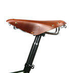 WALGUN RR175 Retro bike saddle soft leather bicycle saddle women men for vintage handmade city commuter electric e-bikes parts