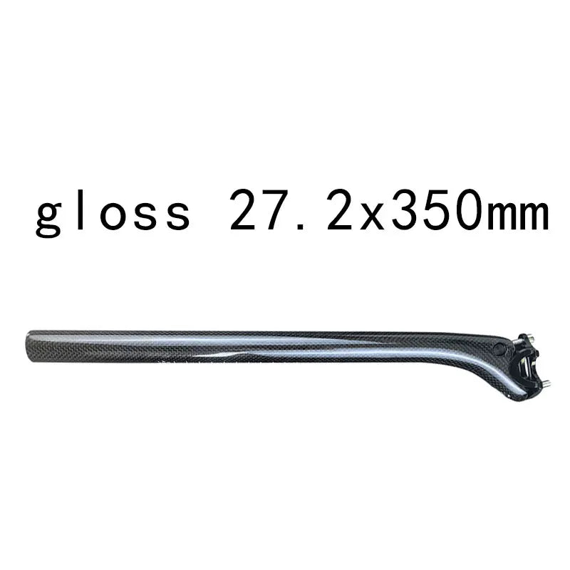 Carbon Fibre MTB Bike Seatpost 25.4/27.2/30.9/31.6mm Offset 20mm Road Bicycle seat post 3K carbon weave