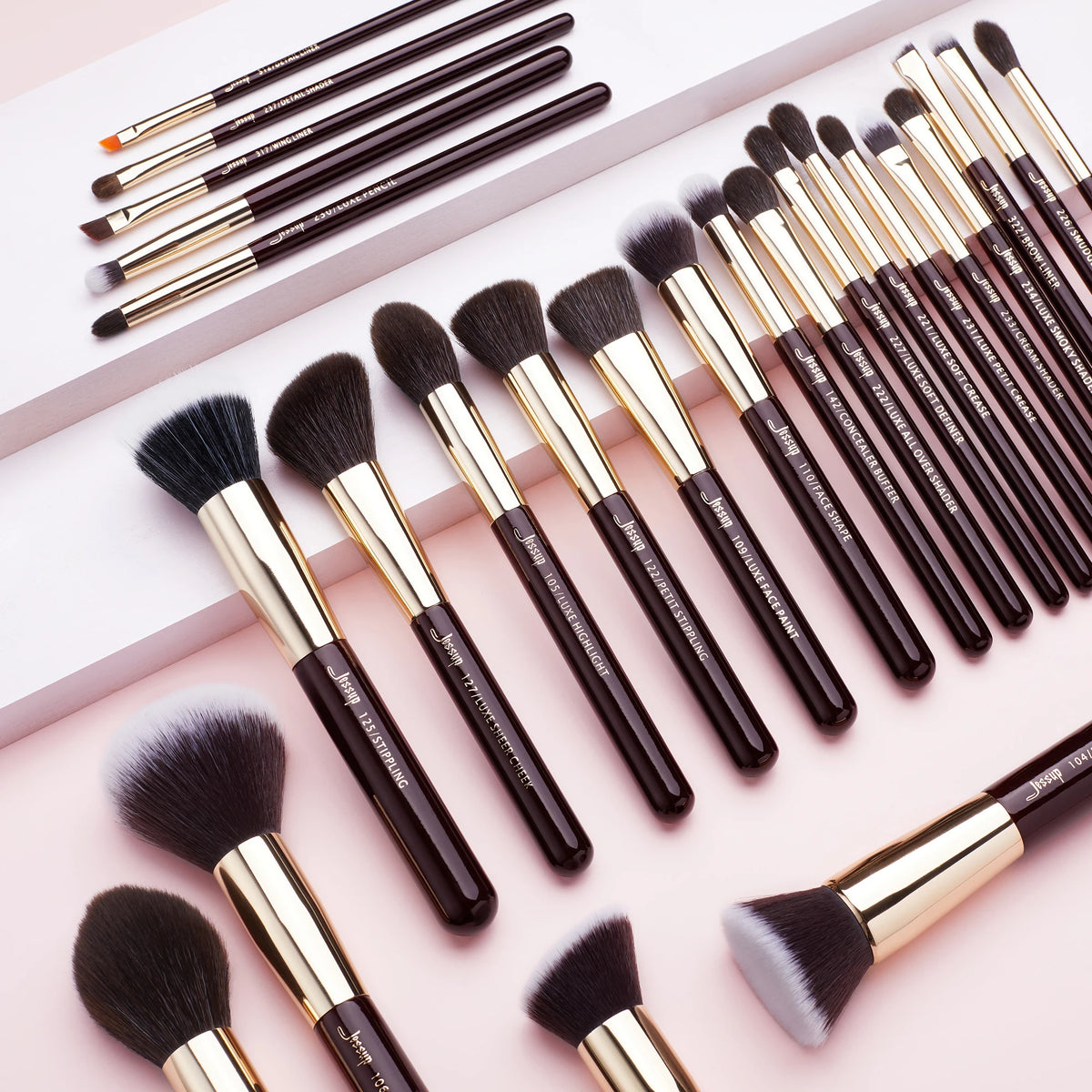Jessup Makeup Brushes Set Professional Natural-Synthetic Hair Makeup Brush Foundation Powder Contour Eyeshadow 25pcs