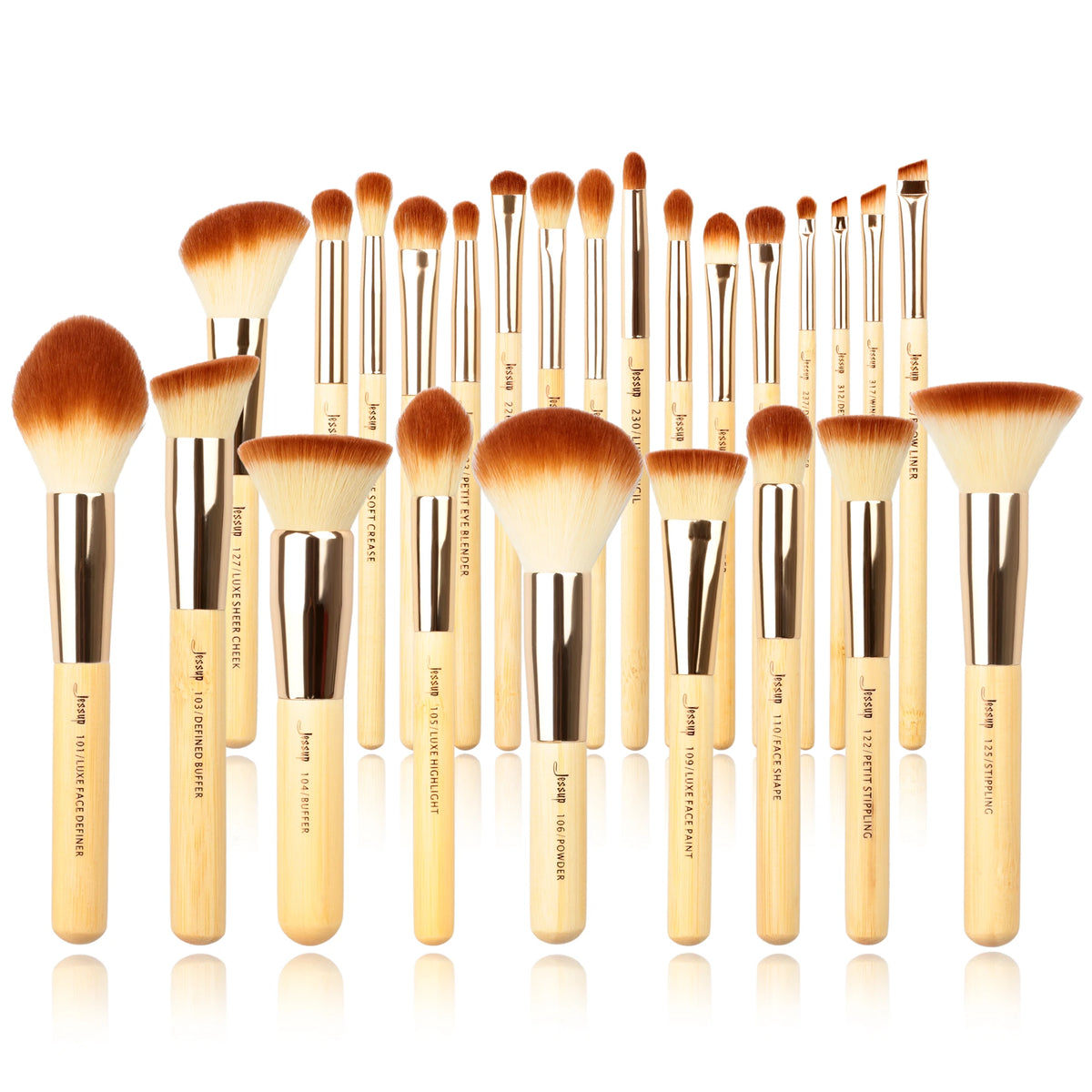 Elevate Your Beauty Routine: Jessup Pro Eco Bamboo Brush Set