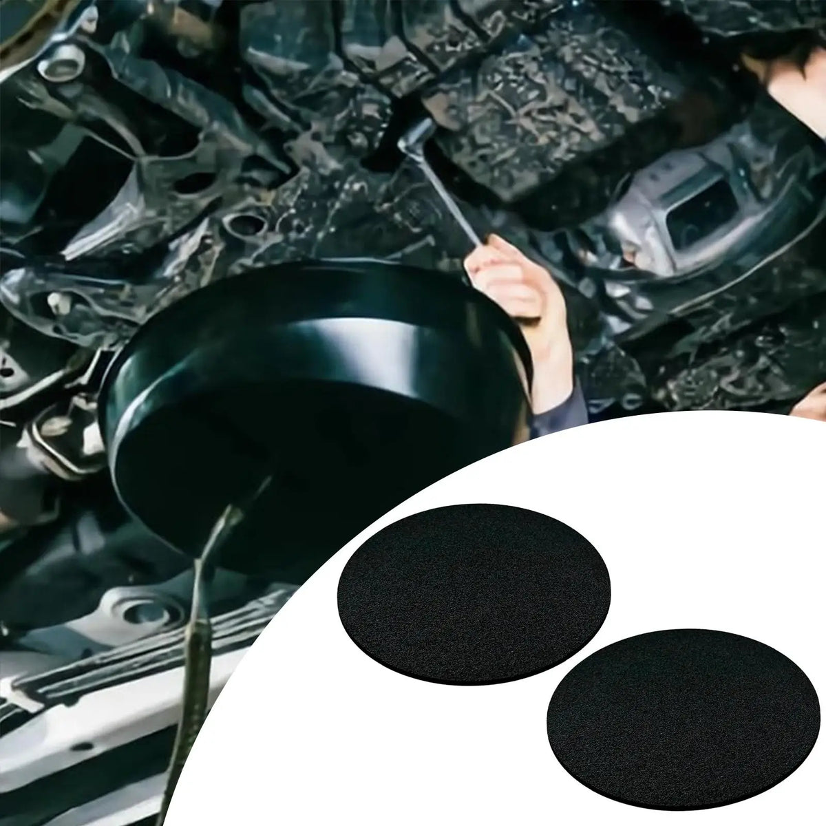 2/3/5PCS Oil Drain Splash Pads Anti Splash Oil Change Mat for Garage Automotive Car Oil Changing Transmission Drain Pan Mat