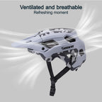 Seeker camouflage mountain bike helmet lightweight breathable road bike riding helmet bicycle outdoor riding protective equipmen