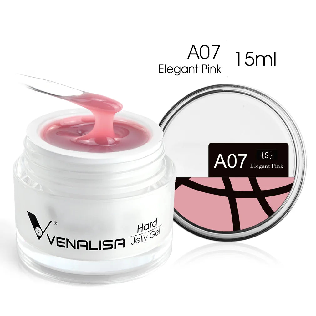 VENALISA 15ml Extension Jelly Gel Camouflage Color Nail Art Manicure Quality Poly Nail Gel Builder Extending UV LED Gel Nail