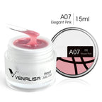 VENALISA 15ml Extension Jelly Gel Camouflage Color Nail Art Manicure Quality Poly Nail Gel Builder Extending UV LED Gel Nail