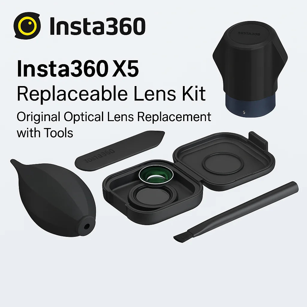 Insta360 X5 Replaceable Lens Kit with Tools, Optical Lens Replacement for X5 360 Camera