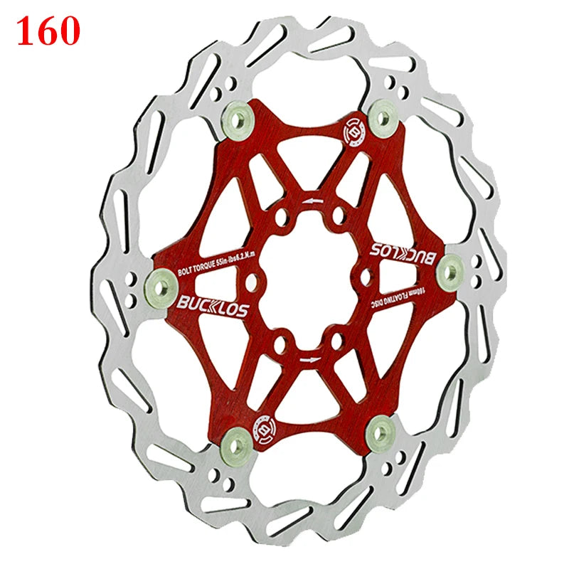 2PC BUCKLOS Bicycle Disc Brake 160/180/203 Bike Floating Rotors Stainless Steel Mountain Bike Brake Rotor Mtb Rotors Part 1PC