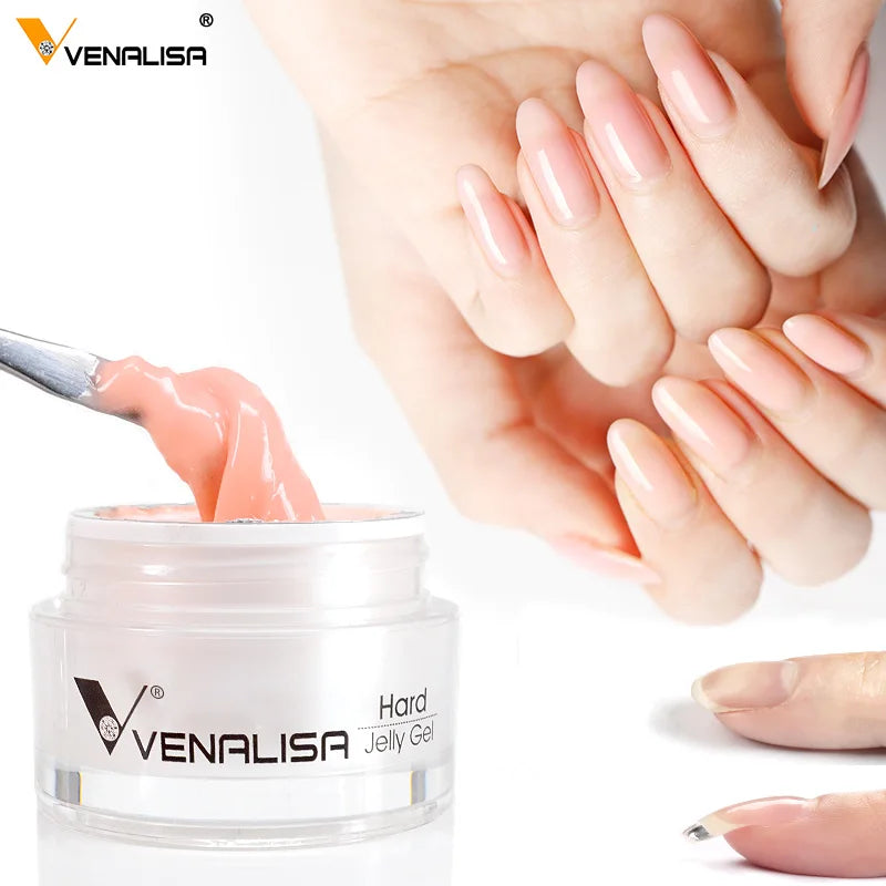 VENALISA 15ml Extension Jelly Gel Camouflage Color Nail Art Manicure Quality Poly Nail Gel Builder Extending UV LED Gel Nail