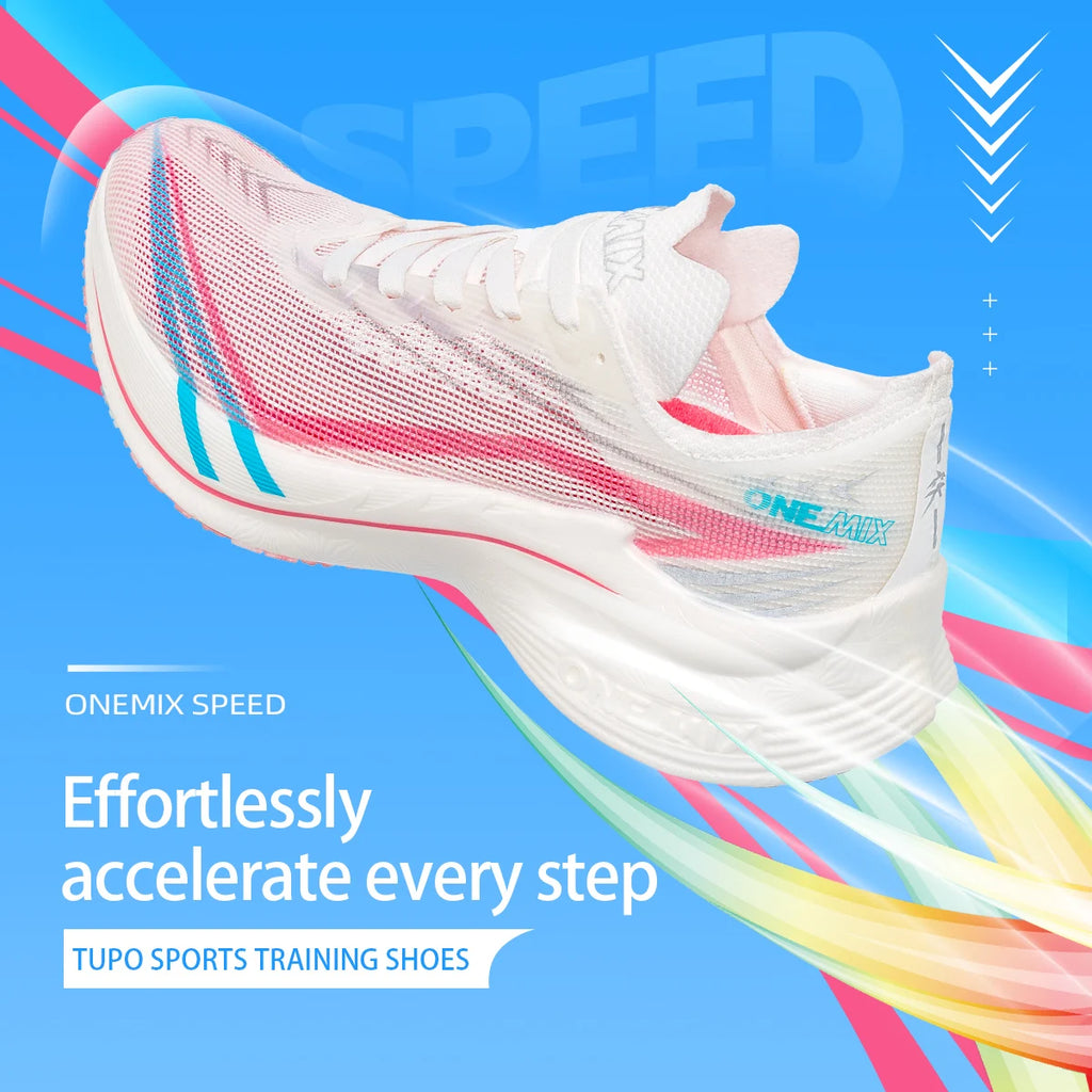 ONEMIX New Marathon Carbon Plate Running Racing Shoes Men Professional Stable Support Shock-relief Ultra-light Rebound Sneakers
