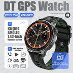2026New GPS Global Maps Smart Watch Men 4GB Storage TWS Music &Video Player HD Display Voice Call Sport Swim Waterproof Bracelet