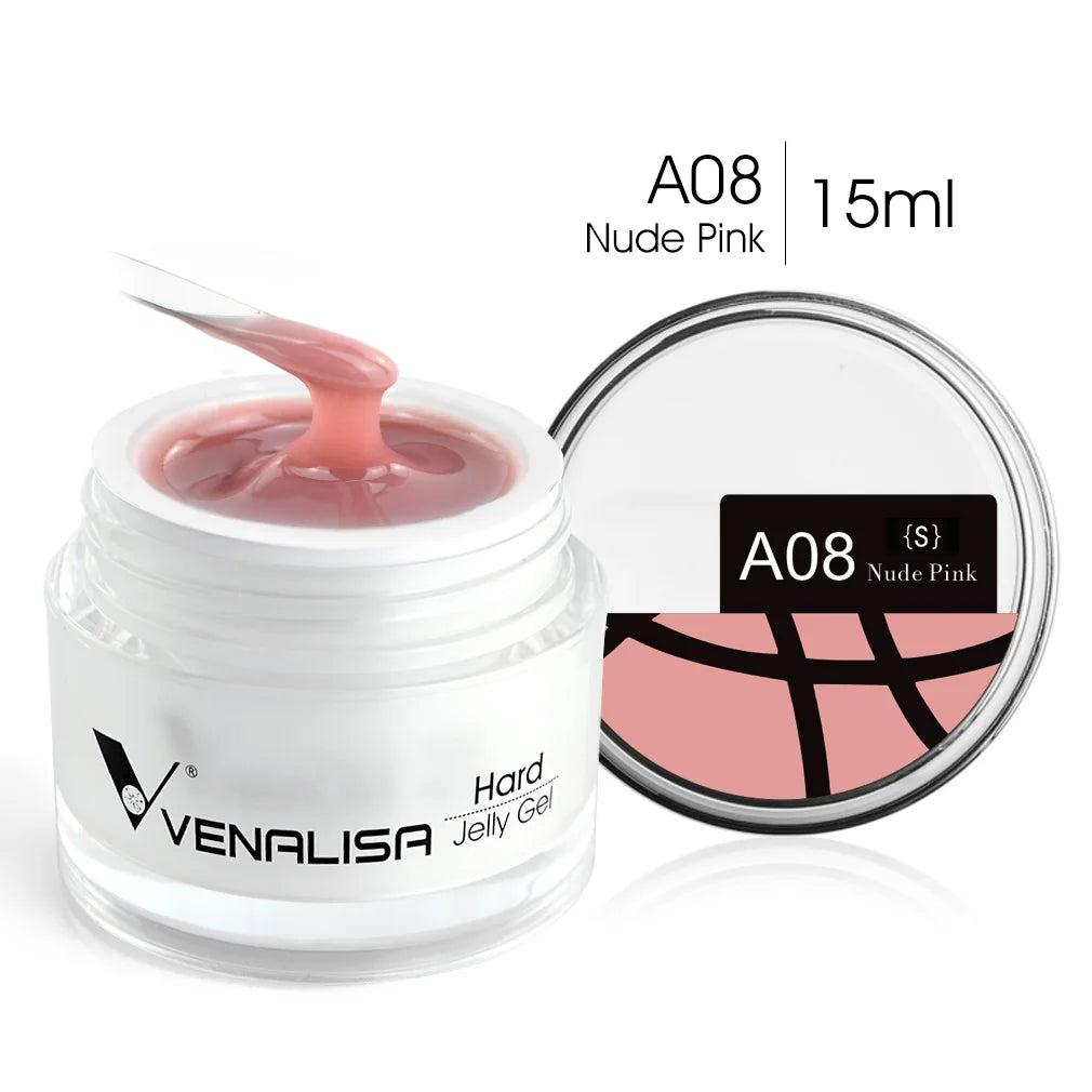 VENALISA 15ml Extension Jelly Gel Camouflage Color Nail Art Manicure Quality Poly Nail Gel Builder Extending UV LED Gel Nail