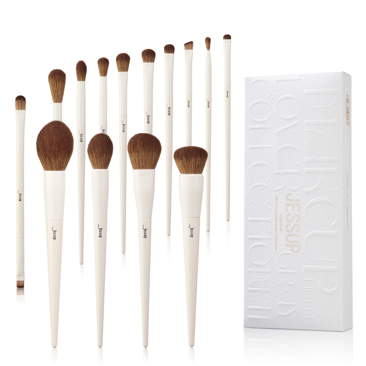 Jessup Makeup Brushes Set,10-14pcs Make Up Brush Contour Foundation Powder Eyeshadow Highlight Blending Concealer Liner T336
