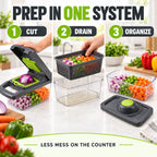 Advanced Vegetable Cutter - Wave Cut Pattern, Decorative Ridges for Veggies, Single Piece