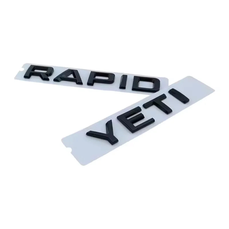 ABS Car Rear Emblem Trunk Badge Sticker for Octavia Kodiaq Karoq Superb Rapid Fabia Kamiq Yeti 4x4 Letter Logo Accessories