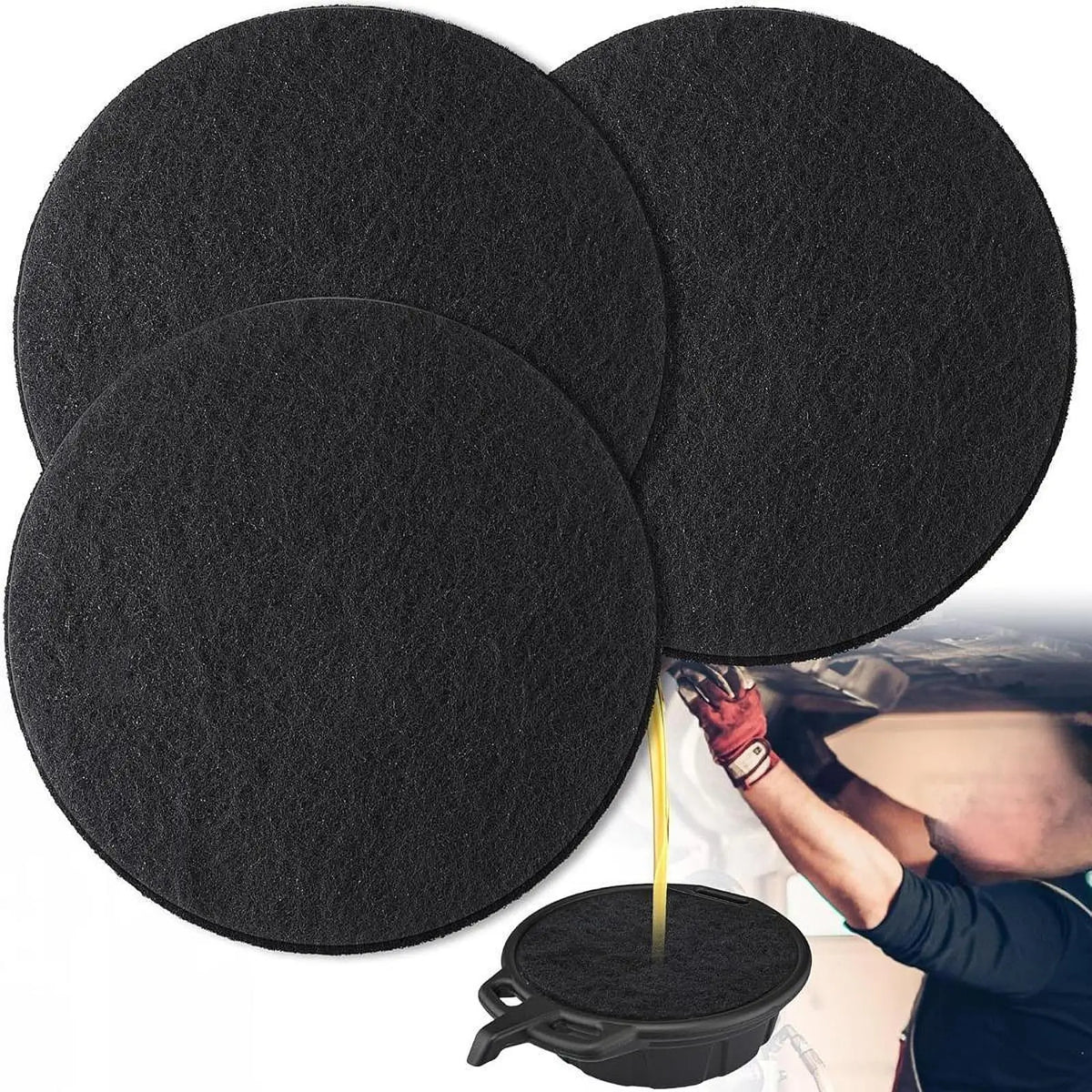 2/3/5PCS Oil Drain Splash Pads Anti Splash Oil Change Mat for Garage Automotive Car Oil Changing Transmission Drain Pan Mat