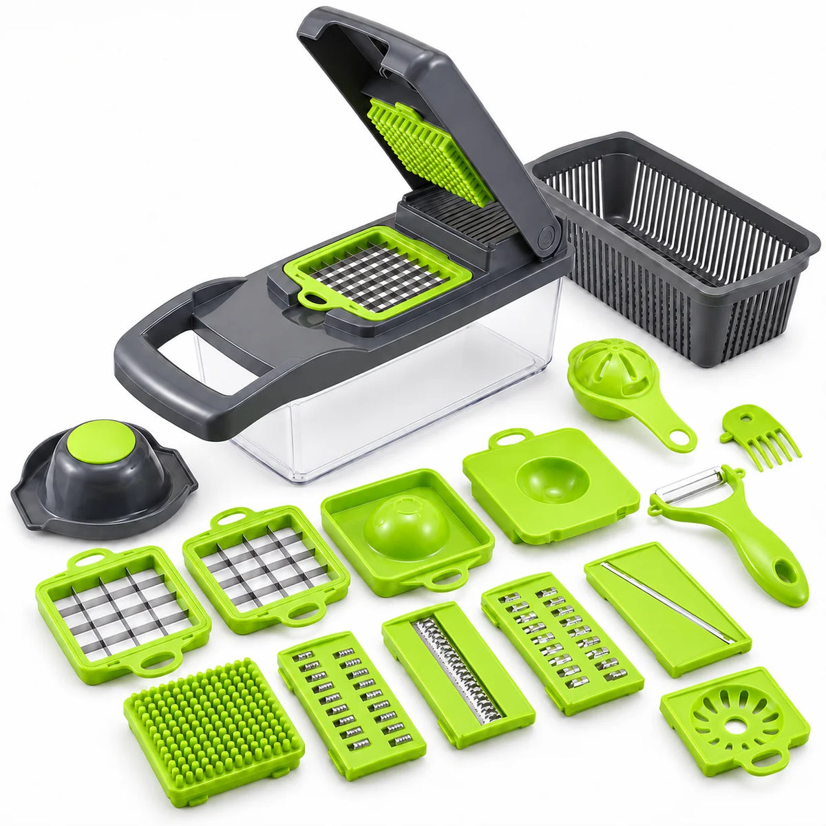 Advanced Vegetable Cutter - Wave Cut Pattern, Decorative Ridges for Veggies, Single Piece