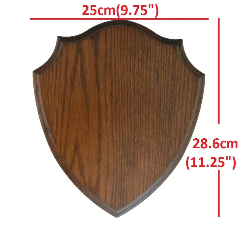 Oak Base Shields Solid Oak Shield Antler Taxidermy Plaque Roe Trophy Plate Buck Wooden Base Shields Mounting