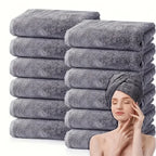 6/8/10 Pcs Coral Fleece Hand Towel Set , Soft Absorbent Skin-Friendly  Face Towels, Ideal for Home Bathroom Gym Hotel Spa Use