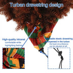 Curly Wigs for Black Women,Headband Wigs with Bangs Wrap Wig 2 in 1 Synthetic Short Afro Kinky Curly Wig with Headband Attached