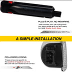 Led Interior Side Door Panel Lights Courtesy Reflector Light for 1999-2006 Silverado/Sierra 1500 2001-2006 3500 2500 HD