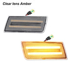 For Chrysler 300 300C 2005-2010 2PCS LED Side Marker Light Amber Front Bumper Turn Signal Light,Replace OEM Sidemarker Lamps