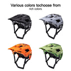 Seeker camouflage mountain bike helmet lightweight breathable road bike riding helmet bicycle outdoor riding protective equipmen