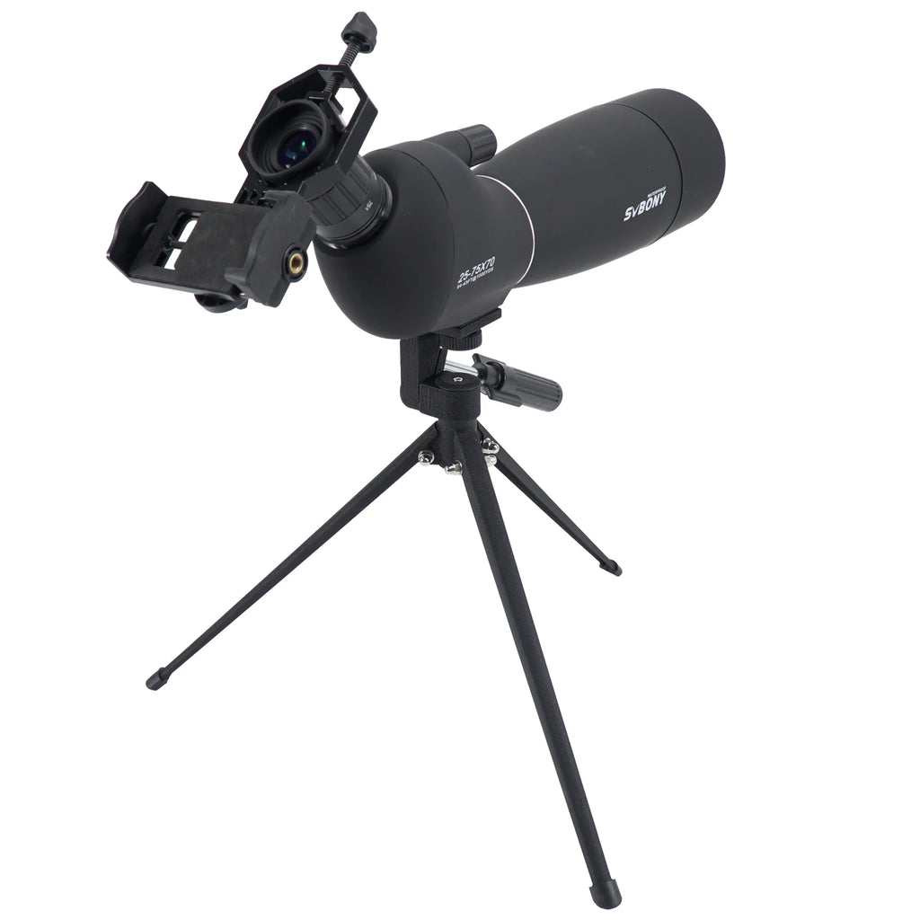 SVBONY 25-75x70 Telescope Spotting Scope Powerful Zoom Monocular FMC BAK4 Waterproof For Bird Watching Target Shotting