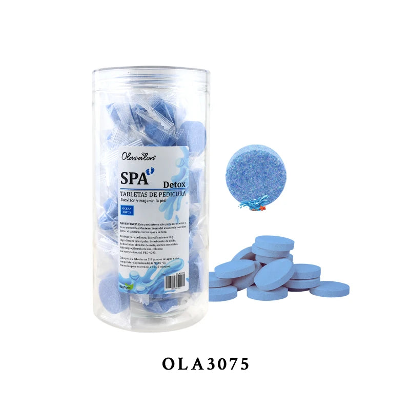 180/40pcs instant foot bath effervescent tablets essential oil bath salt spa foot care exfoliating soothing skin moisturizing