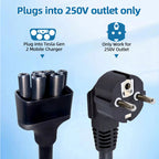 NEMA Adapter For Tesla EU 16A Schuko Adapter Gen 2 Universal Mobile Connector with TPE Cable Model S/Y/X/3 EV Connector