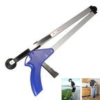 Extra Long Reacher Grabber Tool, Foldable Pick Up Stick for Trash, White