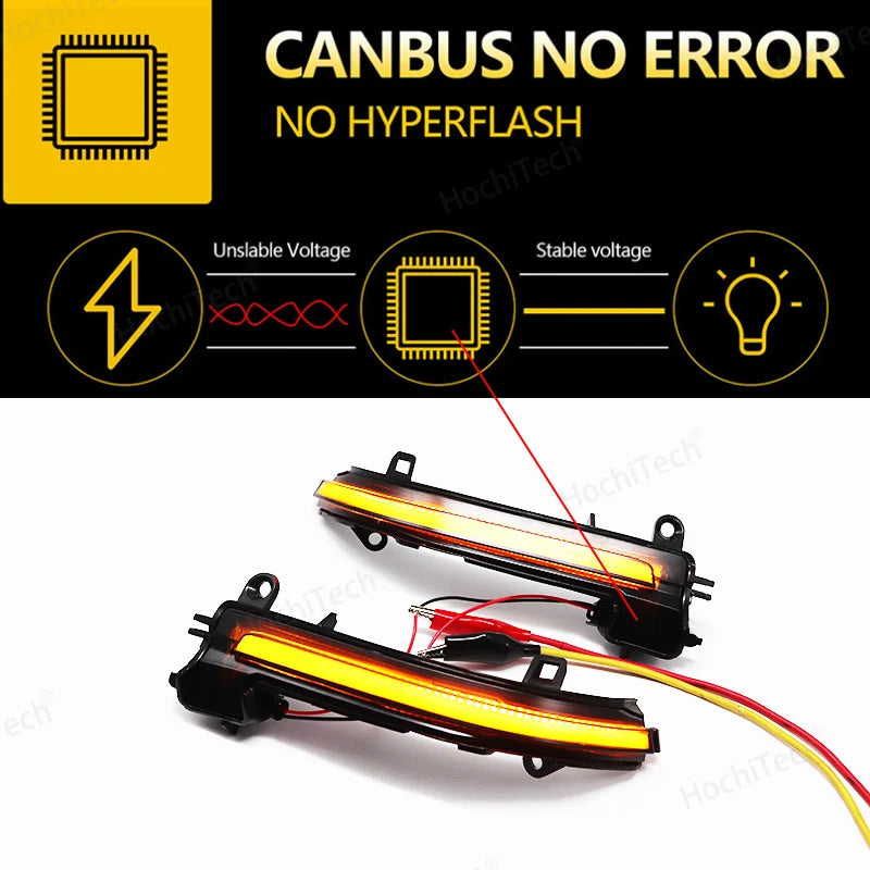 For BMW 1 2 3 4 X1 M Series F20 F21 F22 F30 E84 F87 i3 i3S Black Dynamic Turn Signal LED Rearview Mirror Indicator Blinker Light