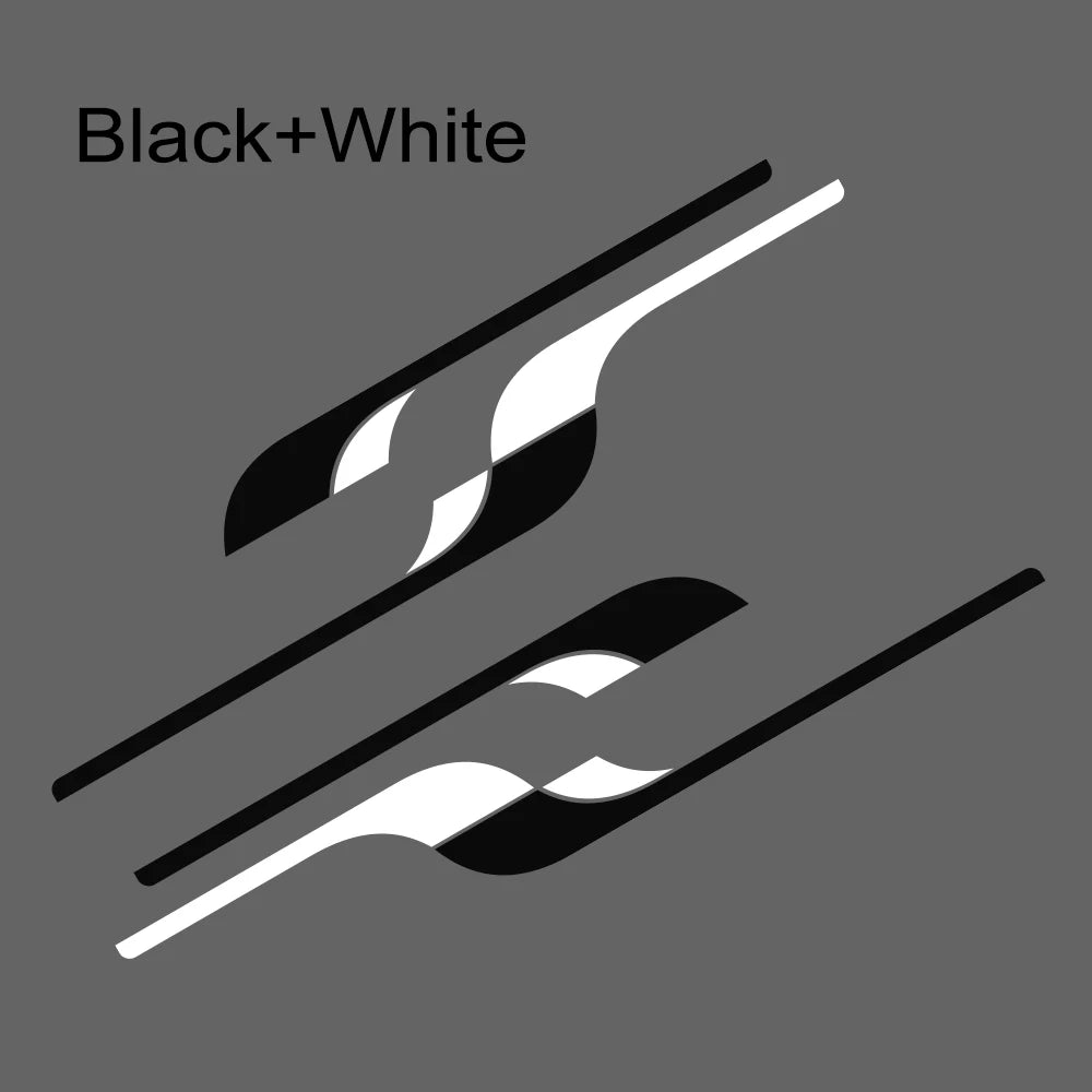 4PCS Car Long Side Stickers Graphics Camper Van Auto Racing Decals For Fiat Ducato Vinyl Film Accessories DIY Decoration