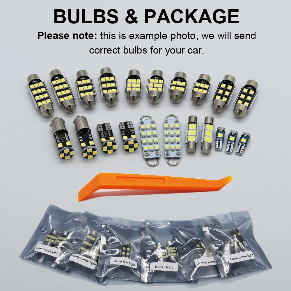13Pcs Canbus LED Interior Light Bulb Kit For VW Volkswagen Golf 4 MK4 1999 2000 2001 2002 2003 2004 2005 Car Reading Trunk Lamp
