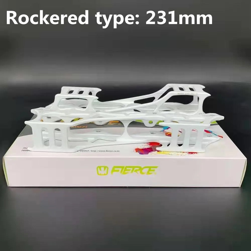 Flat / Rocked F1 MST Fierce Skating Chassis 219mm 231mm 243mm Inline Skates Base 4X80mm 243 Young Slide 4 Wheels Roller Frame