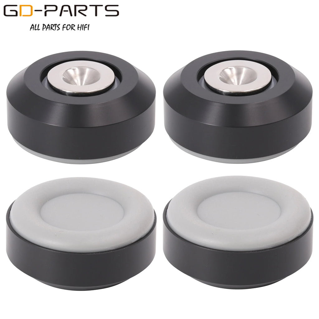 46*20mm Hifi Audio Speaker AMP Turntable CD Isolation Stand Feet Spike Cone Pad Mat Damper Shock Absorber Base Stainless Steel