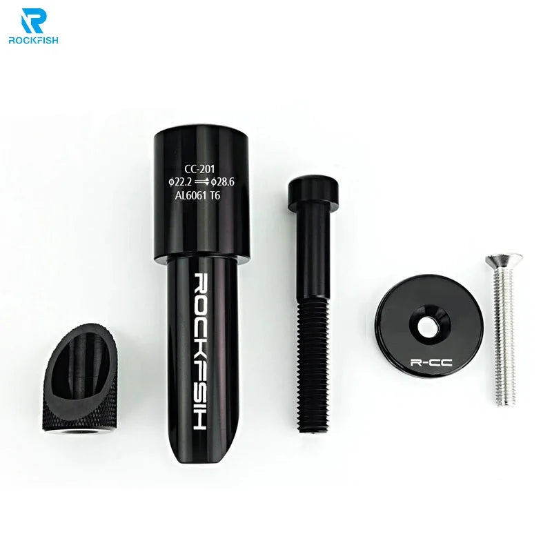 Rockfish Kids Bike Stem Adapter 22.2mm to 28.6mm CNC Head Tube Conversion Core