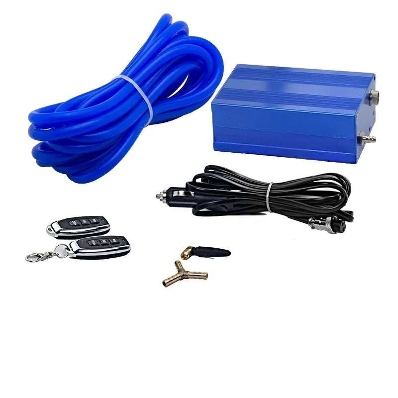 Universal Electric Exhaust Cutout Valve Vacuum Pump Controller Box, Black