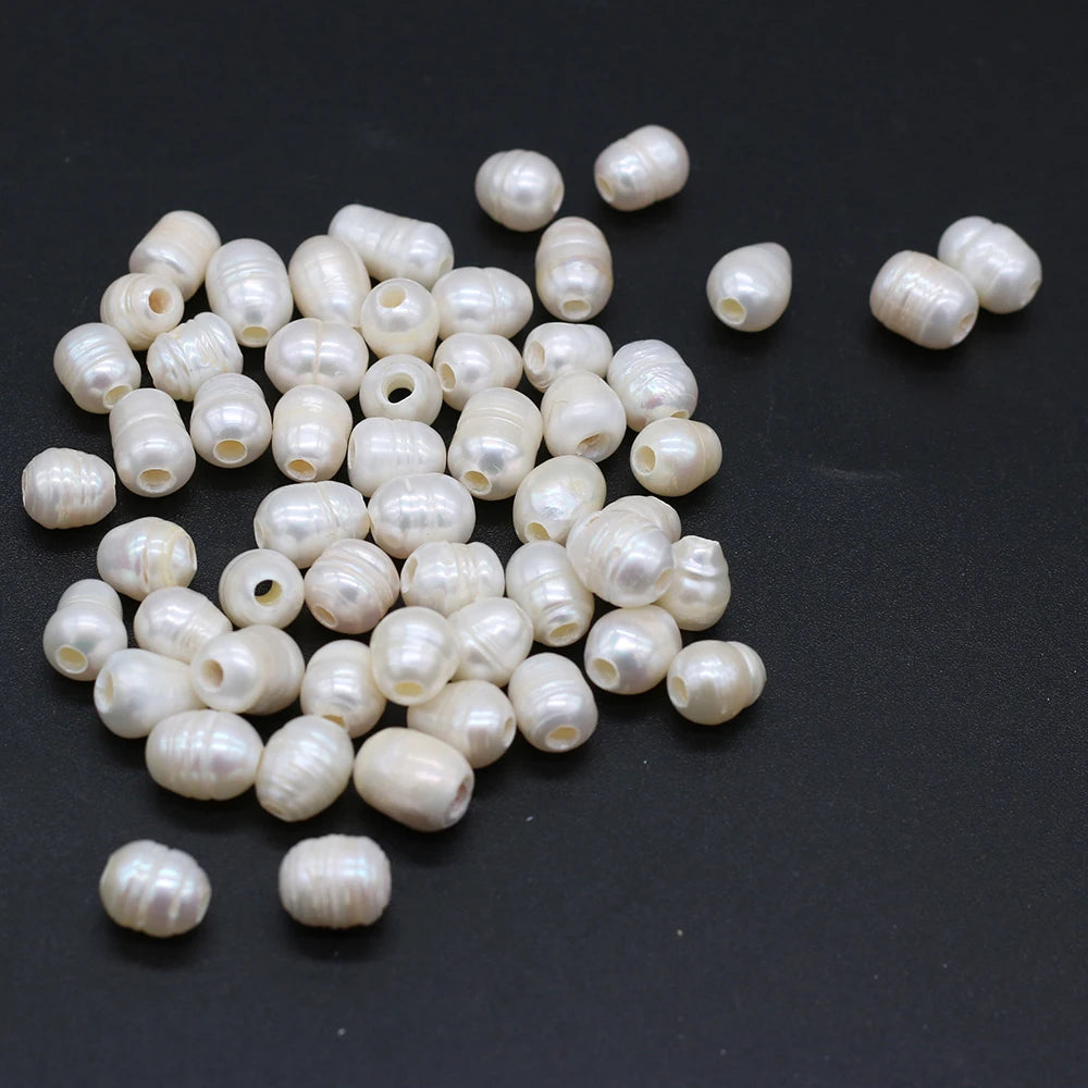 20pcs Natural Freshwater Cultured Pearls Irregular Big Hole Loose Beads for Jewelry Making Charm Necklace Earring Accessories