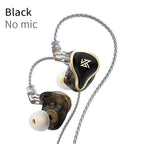 KZ ZAS Earphones 7BA+1DD Dynamic Hybrid Wired Headphones HiFi Bass Sport Headset With Microphones in Ear Monitors
