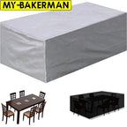 Multi-Size Garden Furniture Cover, Garden Table and Chair Protective Cover, Machine, Cabinet Cover, Waterproof Silver Sofa Cover