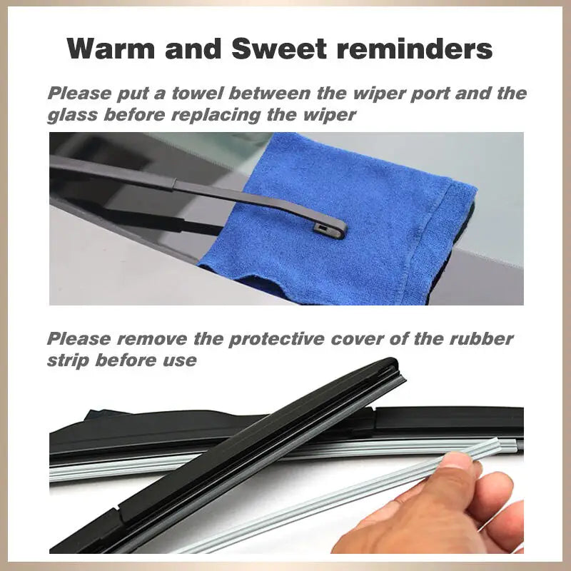 Front windshield wiper blades 24in + 21in for Chrysler 300/300C 2011-2021, 2pc