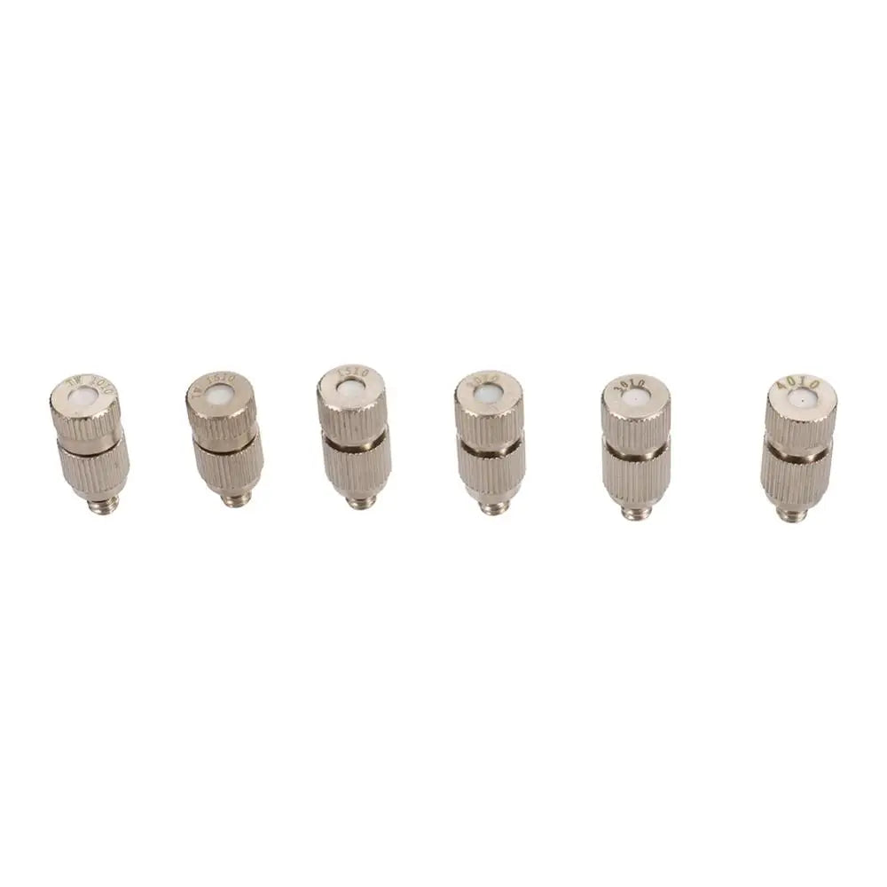 50Pcs 3/16 Inch Thread High Pressure Fog Nozzle Misting Cooling Humidity Sprayer Home Garden landscaping Disinfection Nozzles