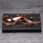 Vinterly Pure Copper Bracelets Men Magnetic Arthritis Relief Adjustable Magnets Cuff Banglse Health Energy Jewelry Women Men