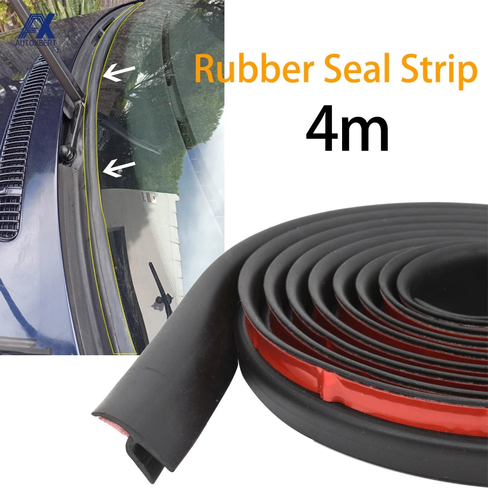 4m H Type Car Rubber Seal Strip Windshield Trim Dustproof For Honda Audi Benz Buick VW Skoda Mazda Ford Toyota BMW E46 E39 M5 X6