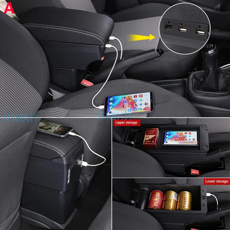 For Daihatsu sirion Armrest For Daihatsu Materia Car Armrest box central Store content Storage box Arm Auto parts 2007-2015