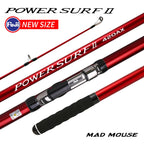 NEW MADMOUSE POWER SURF 3 Section Fuji Parts High Carbon 4.20m Surf Fishing Rod Sinker 100-350g Japan Quality Spinning Rods