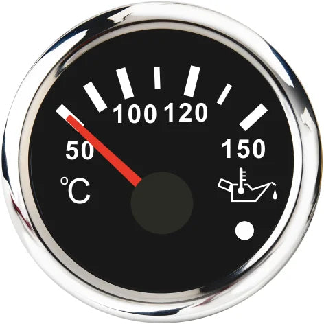 Car Marine Boat Boost Alarm Gauge 2‘’ 52mm Oil pressure Meter Water Level Fuel Temperature 12V 24V Voltmeter Accessories Meter